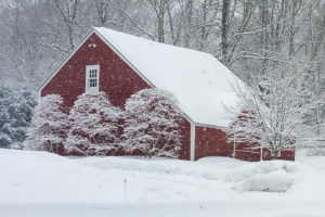 Weekly Photo Challeng - Seasons Red Barn in the snow