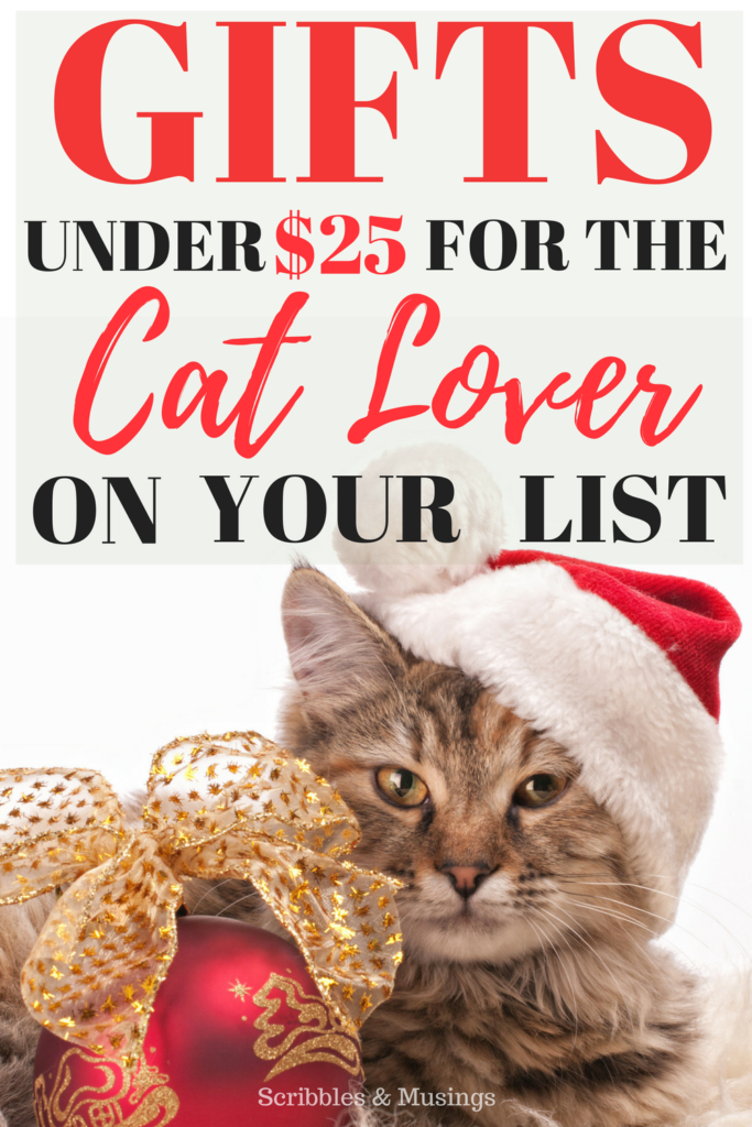 Gifts Under $25 for the Cat Lover on your List - Scribbles & Musings